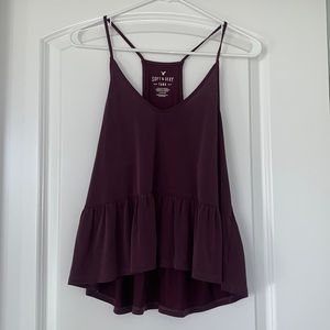Women’s American Eagle Soft & Sexy Tank in Burgundy Size Small